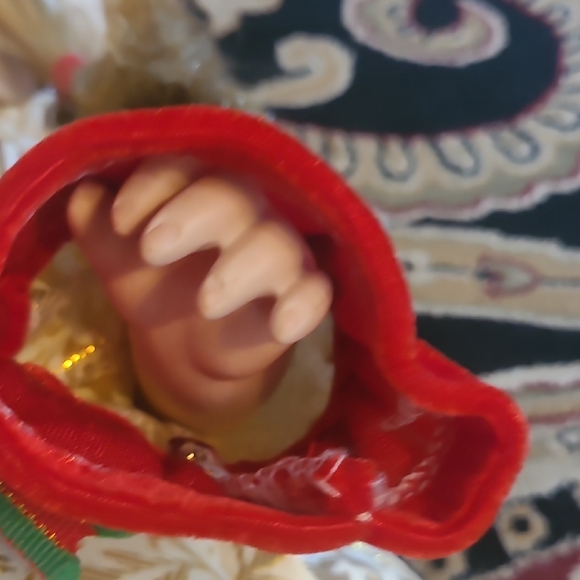 Holiday Cheer Doll with Red and Gold Outfit - Picture 10 of 13